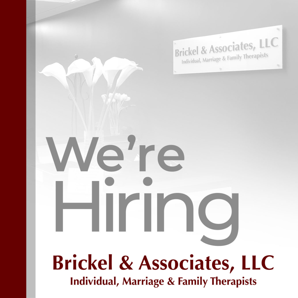 "We're Hiring" Sign depicts therapist Employment with Brickel Associates